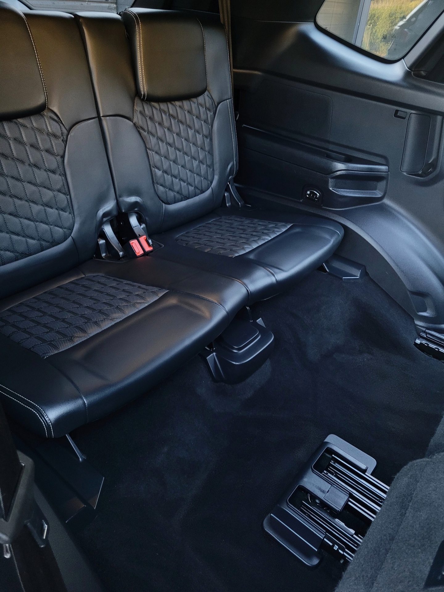 Third-row seating cleaned and restored to a premium finish